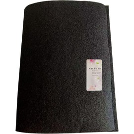 99JGDAX Cut-to-Fit Activated Carbon Filter Sheet Charcoal Air Vent Filters Pad Black Range Hood AC Replacement Fabric Filter 2 Pack 16" x 48" x 0.125"