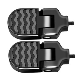 Generic 1Pair Folding Mountain Bike Rear Foot Pedals Lightweight Aluminum Alloy Backseat Stand for Convenient and Safe Foot Rest Bicycle Accessory for Comfortable Riding