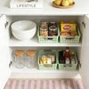 4 Pack Small Plastic Storage Baskets for Organizing, Stackable Bins