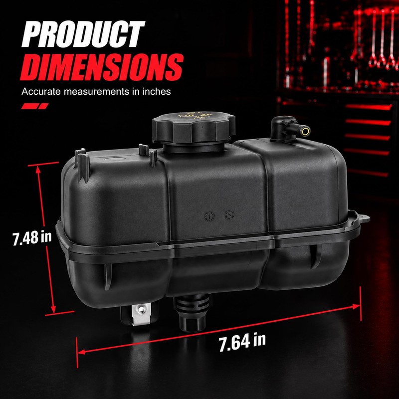 CNPUERV Coolant Reservoir Tank with Cap for Jeep Wrangler JL