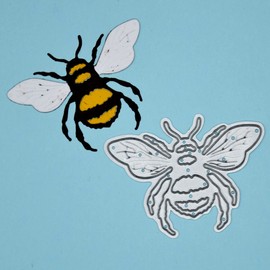 Honey Bumble Bee Metal Cutting Die Stencil, Card Making, Scrapbooking, Paper Crafts, 5.1cm x 3.2cm F6