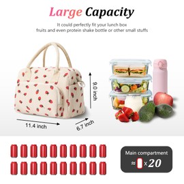 AOTM Lunch Bag for Women Men, 11.2L Large Insulated Lunch Box Bag, Leakproof＆Shoulder Strap Food Bag, Reusable Cool Bags for Kids Girls Boys Adults, Thermal Cooler Lunch Bag Work/School/Picnic/Travel