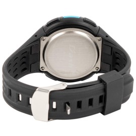 Arias ADWW18105RC-02 Men's Wristwatch, Digital Dash, Waterproof, Multi-functional, Backlight, Inverted LCD, Urethane Strap, Black, Black, Wristwatch, Digital, Radio, Stylish