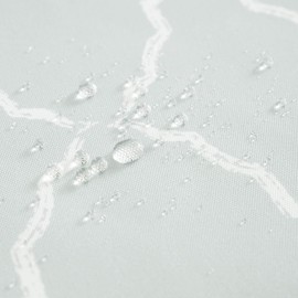 MIULEE Outdoor Cushion Cover Morocco Decorative Waterproof Throw Pillow Cover Square Modern Pillow Case for Garden Sofa Living Room Decoration 18 x 18 Inch 45 x 45 cm Silver Pack of 2