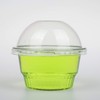 GOLDEN APPLE, 3.5oz-30sets Clear Plastic Cups for Ice Cream, Snack