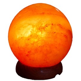 Black Tai Sphere Salt Lamp 4" with Cord