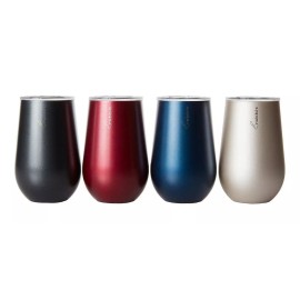 Rabbit 4 Vasos Con Tapa De Acero Inoxidable, 354 Ml, Caliente-frío