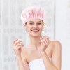1 pcs Shower Cap, Triple Layer Shower Cap for Women,