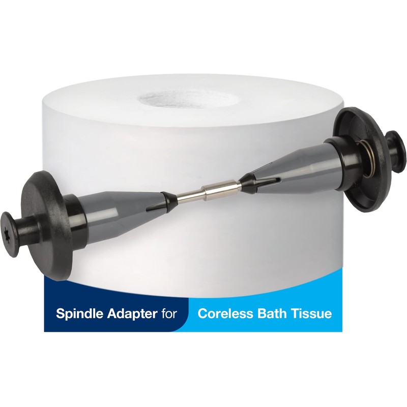 Tork Coreless Spindle Adapter for Home-style Toilet Paper Holders, Installs