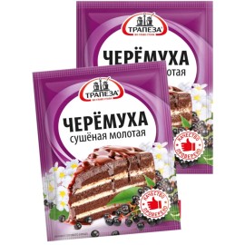 Трапеза 2 PACK  х 40g Ground Padus avium "Bird cherry" for baking Черемуха молотая RF