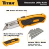 Titan 11024 Yellow Sliding Utility Knife
