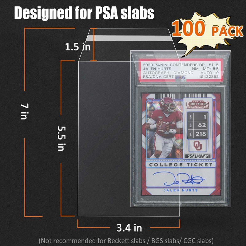 Sleeves for PSA Graded Slabs Ultra Protection for The Graded