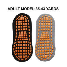 DAQIEPIN 2 Pairs of Non-Slip Yoga Socks, Non-Slip Socks for Men and Women, Yoga Pilates Socks, Non Slip Yoga Pilates Socks, Martial Arts, Fitness, Dance Barre, EU 35-42, black