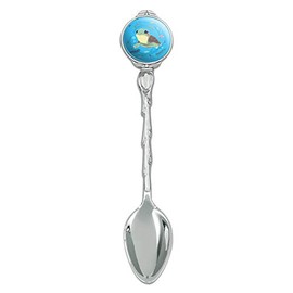 Cute Turtle Swimming with Fish Novelty Collectible Demitasse Tea Coffee Spoon