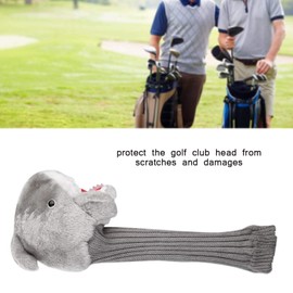 GUSTAR Golf Driver Head Cover,Shark Head Animal Novelty Golf Club Head Covers,with Plush Cloth Material,for Protecting the Golf Club Head from Scratches and Damages