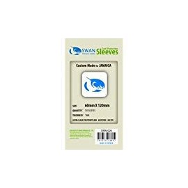 Swan Card Sleeves (60x120mm) - 150 Pack, Thin Sleeves - Jamaica