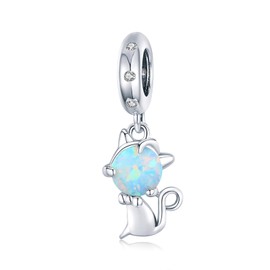 NINGAN Butterfly Charm Pendant 925 Sterling Silver Charm Bead for Chamilia and European Bracelets and Necklaces, Cubic Zirconia, Cubic Zirconia