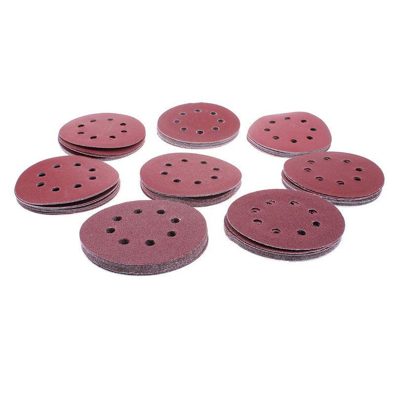 AUTOTOOLHOME Disc Paper, Magic Type, Sandpaper, Round, 4.9 inches (125
