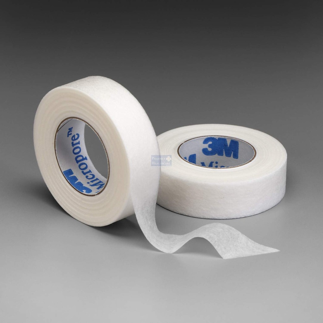 Wound Care 15381 Durapore Silk-like Tape, 10 yds Length x 1" Width (Box of 12)