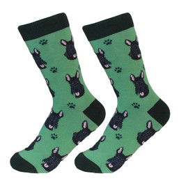 Scottie Socks - Fun Unisex Socks - Crazy Pet Lover - Novelty Socks Funny Gifts for Dog Lovers - Cute Dog Pattern - Casual Crew Socks - One Size Fits most