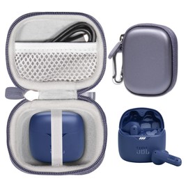 CaseSack Case for JBL Tune Flex True Wireless Noise Cancelling Earbuds (Blue)