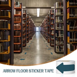 Arrow Floor Sticker Tape 3"×6" Arrow Floor Marking Sticker Sign 200 PCS Arrow Decal Tape Blue-green