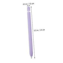 TEHAUX Stylus Case Holder for Stylus Pen Sleeve Stylus with Tether Grippers Tablet Stand Electric Stylus Sleeve Stylus Pen for Stylus Pencil Case Finger Pencil Case Cute Silica Gel Violet