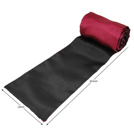 3 Pcs Silk Satin Blindfold Eye mask for Sleeping, 59in Eye Covers Satin Sleep mask, Smooth Soft Adjustable Eye Mask Blindfold, Blindfold for Sleeping Games(Black, Purple, Black Red)