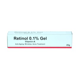 Gel de retinol con vitamina A al 0,1 que repara lneas finas y arrugas, tratamiento de cicatrices, manchas solares y de la edad, antienvejecimiento    