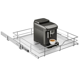 WelFurGeer Soft Close Slide Out Cabinet Shelf, 23" W x 21" D Pull Out Drawers for Kitchen Cabinets, Kitchen Shelf Organizer, Cupboard Organizers and Storage, Under Cabinet Pull Out Shelves