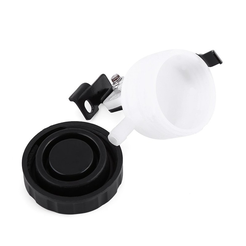 Zohisin Reservoir for motorcycle brakes, universal fluid reservoir with support