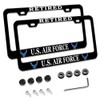 2 Pcs License Plate Frame for Retired US Air Force