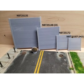 Unbranded NOISE BARRIER WALL, SOUNDWALL FOR DIORAMA SCALE 1/35 1/48 (O) 1/72 1/87 (HO) - NBT2 S172