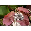 WINDALF Viking Earrings Odins Raven 1.7 cm Nordic Earrings Bronze,
