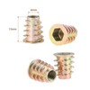M6*15MM Hex Socket Screw-in Nuts Hex Drive Nut Wood Insert