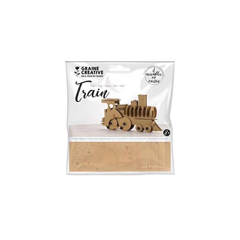 GRAINE CREATIVE Train Cardboard Make-Up 190 x 110 x 40