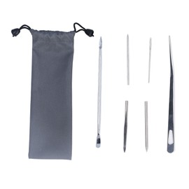 6PCS Paracord Stitching Set Stainless Steel Lacing Needles Smoothing Tool for DIY Paracord Work Leather Weaving