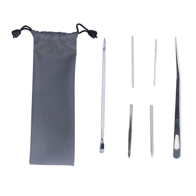 6PCS Paracord Stitching Set Stainless Steel Lacing Needles Smoothing Tool