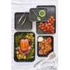 Bakemaster Professional Vitreous Enamel Non-Stick Baking Tray, Black, 24 x