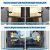 WanDwel Aluminum RV Screen Door Latch Handle Replacement Kit (Right