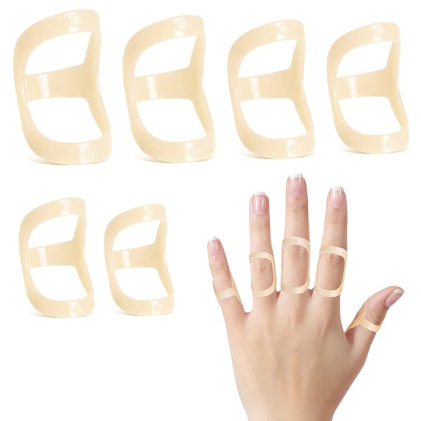 Mezeic 10 Pcs Finger Splints Oval Trigger Finger Support for