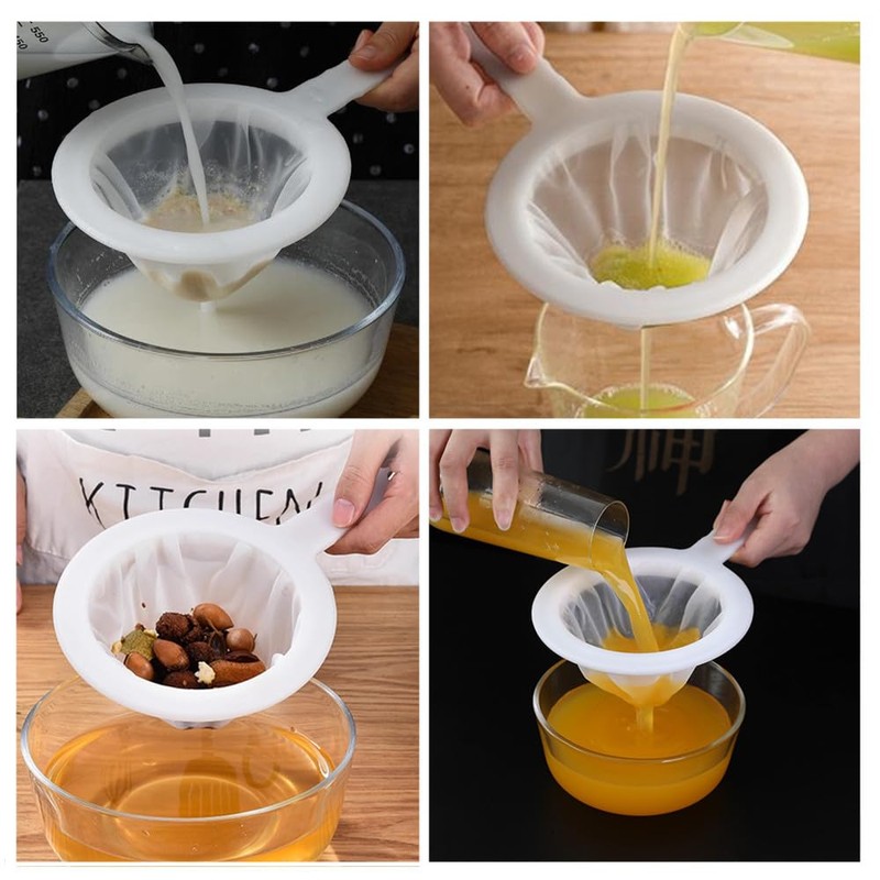 Dual-Mesh Baby Brine Shrimp Sieve Set, Wanfoou 3 Pcs Fine