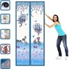 Magnetic Screen Door with Double-Sided Tape 37 x 83 Inches