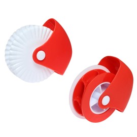 Batino 1 Set 2PCS Pastry Cutting Wheel, Pie Crust Pastry Wheel Pastry Wheel Decorator and Cutter for Cutting Pastry, Rolled Pastry Pie Crimper, Baking & Cooking Tool