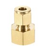 sourcing map Compression Tube Fitting G1/2 Female Thread x 8mm