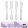 Minkissy 4pcs Cosmetic Spatula Plastic Facemask Stirring Stick Makeup Scoop
