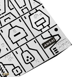 Para Hobby Model Craft GK Herramienta Tallado Regla Auxiliar Acero Inoxidable Taladro Agujero Fabricante Detalle Plantilla de Línea Escriba, 36 piezas en 1 (AJ0094)