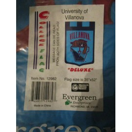 Evergreen  New in Package University of Villanova College Banner Flag 35" X 52"