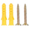 Plastic Expansion Wall Screw Plug Screw Fixings + Self-Tapping Screws