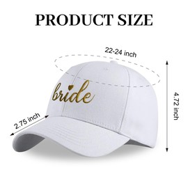 LADY&HOME Bachelorette Hats Set, Bridesmaid Hat Bride Squad Baseball Hats Truck Caps Bachelorette Party Decorations（Sage Green）